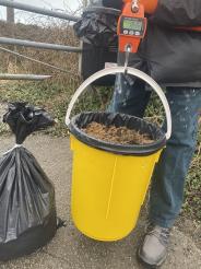 The dumped dog poo causes severe environmental damage to the dunes (Image: Vicky Henwood/Facebook)